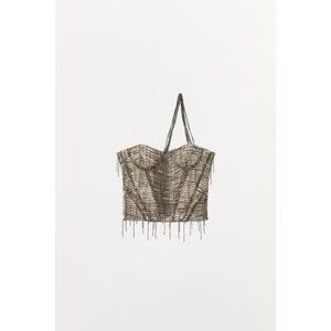 ZARA LIMITED EDITION BEADED SEQUIN CORSET